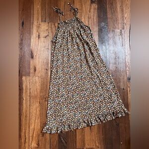 Doen tasha garden brown floral dress large